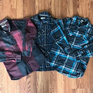 Bundle of 3 boys Flannel shirts